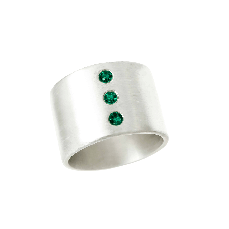 14-karat-White-gold-Ring-Emerald-Health-Wealth-Happiness-collection-designed-by-Susanne-Siegel-Fine-Jewelry