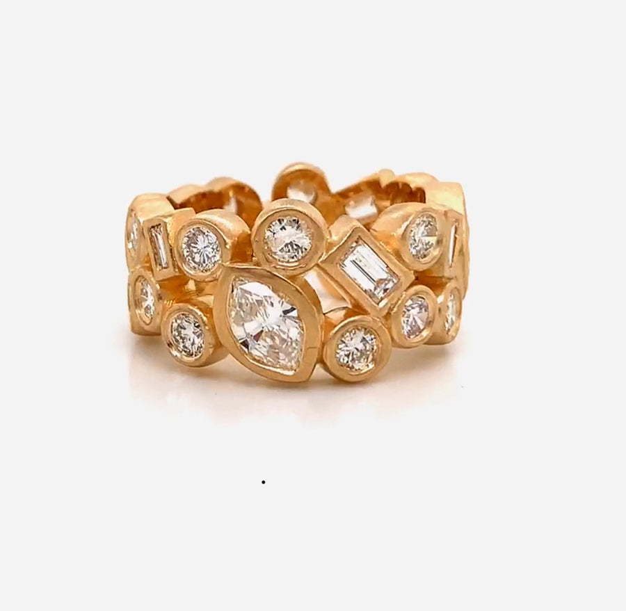 Gold & Diamond Wedding Band - Susanne Siegel