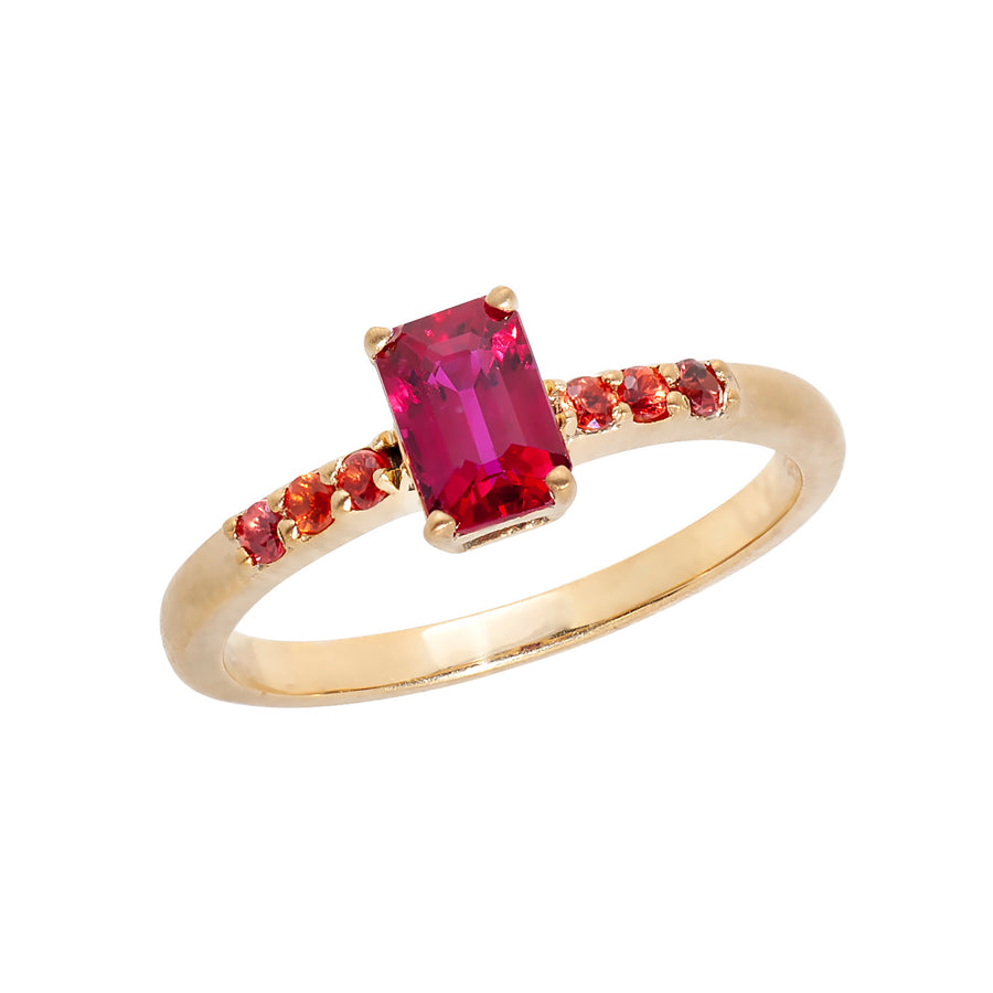 Ruby Engagement Ring Custom Designed Heirloom Jewelry by Susanne Siegel.