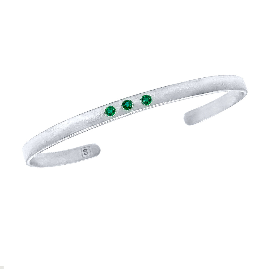 14-karat-white-gold-bracelet-Emerald-Health-Wealth-Happiness-collection-designed-by-Susanne-Siegel-Fine-Jewelry